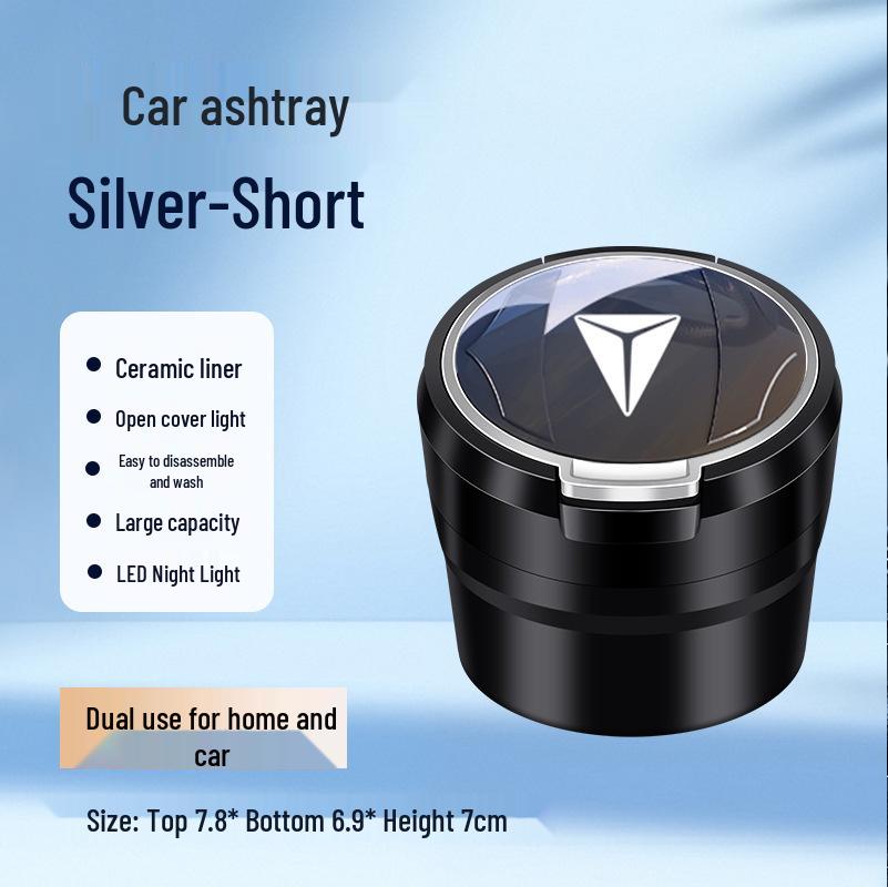 Deepal SL03 Multifunctional Car Ashtray with Flip Cover and Ceramic Liner