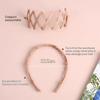 Convenient Foldable Solid Plastic Hairband For Women Girls Travel Stretchable Headband Hair Head Band Novelty Hair Accessories