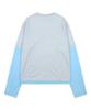 XTONZ Xtt166 Roll-Up Layered Crop Long Sleeve (Gray)
