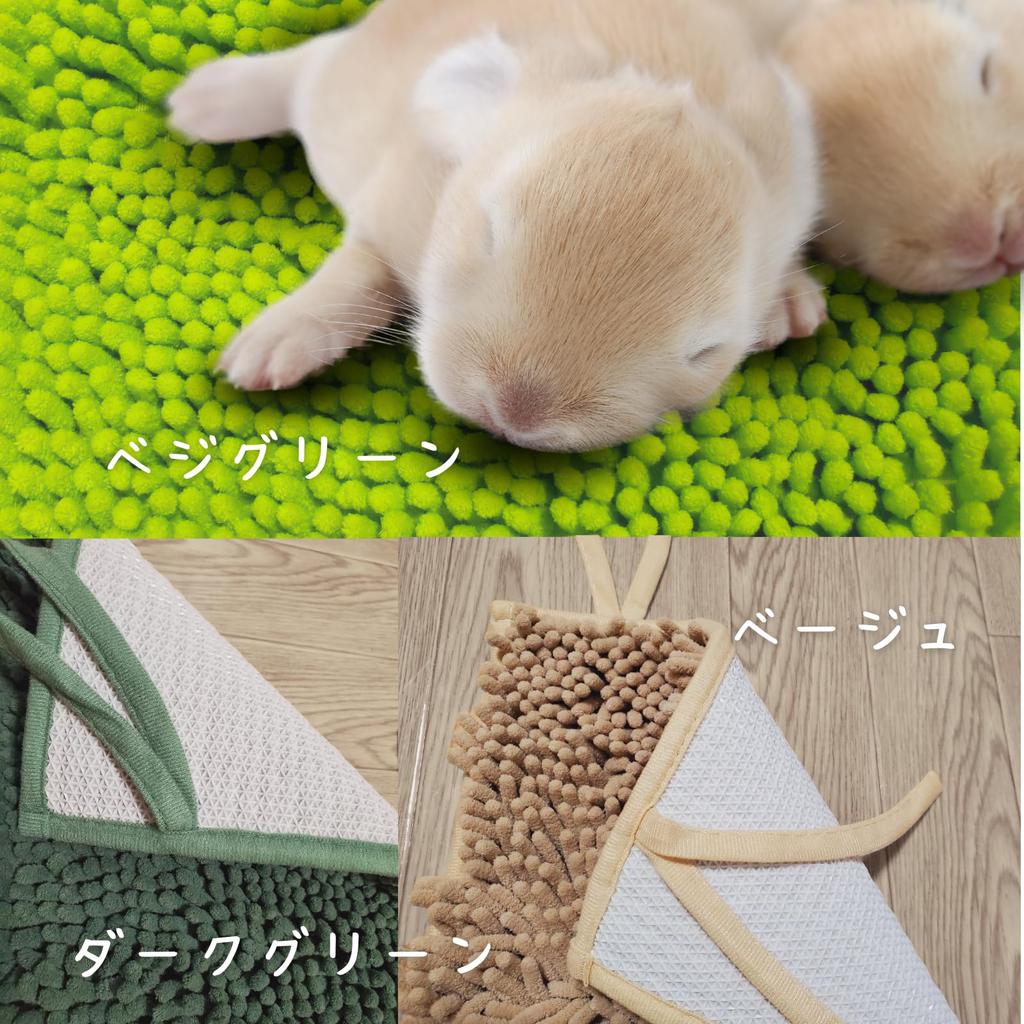 Mollemii Rabbit Mat Toilet Soar Hook Machine Washable Foot Rest and Toilet Green X [Both Care! ] (4060 (Natural 2))