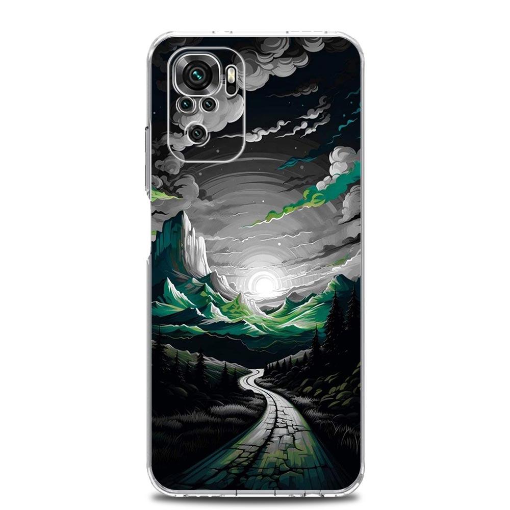 Landscape Art Soft TPU Phone Case For Xiaomi Redmi Note 15 14 13 12 4G 10 11 Pro Plus 5G 14C 13C 12C 10C 9A Clear Cover