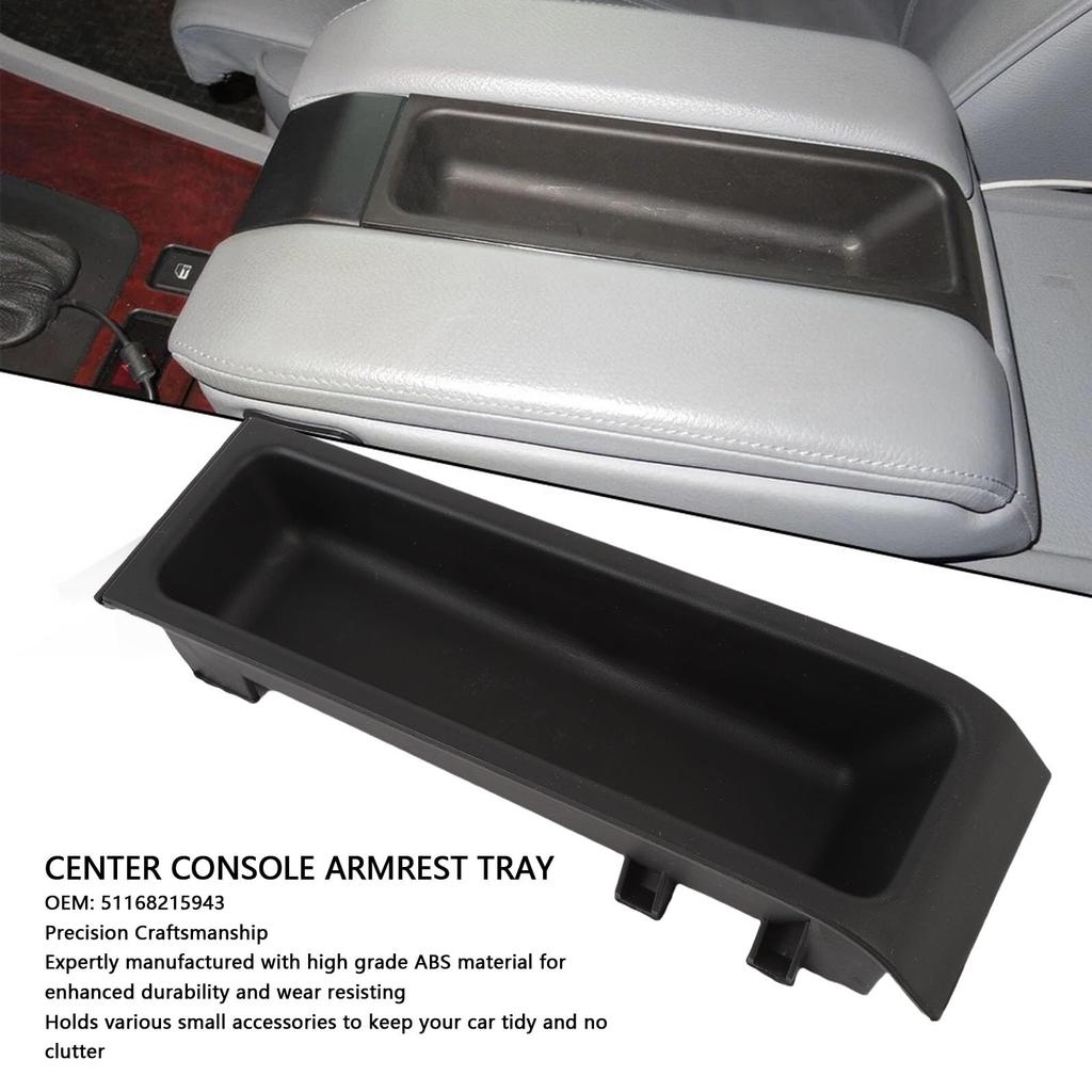 Center Console Armrest Tray 51168215943 Console Organizer Tray Replacement for 5 Series E39 1995–2003