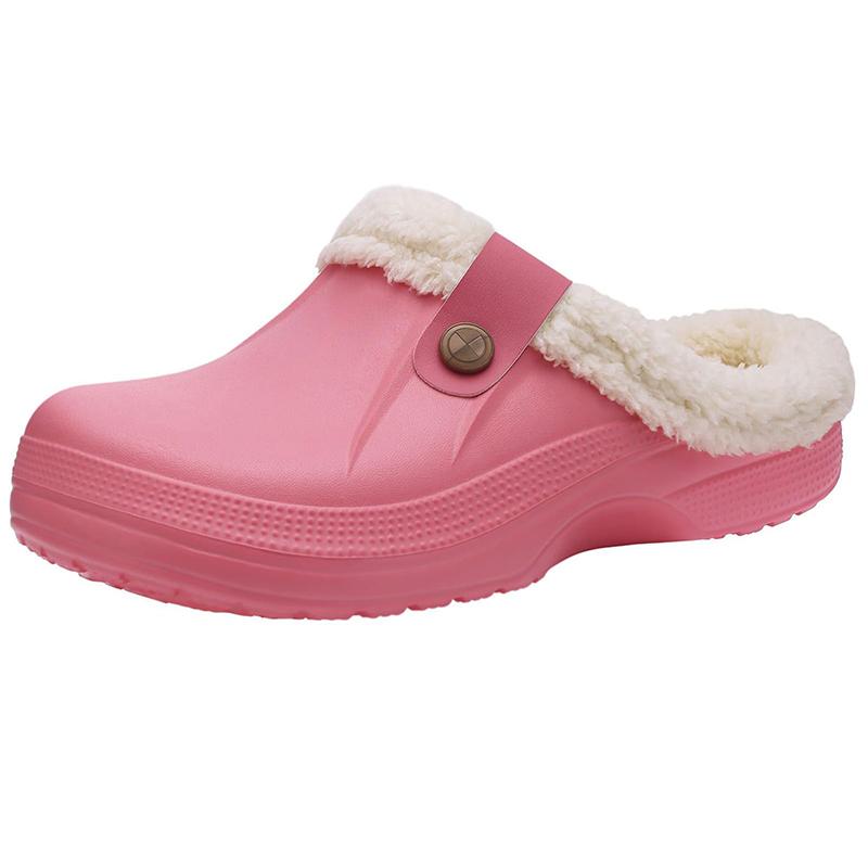 Fashion Kdmi Men's Slippers EVA Shoe Upper Cotton Slippers Classic Popular Clogs Waterproof Winter Soft Fuzzy Slippers For Men And Women