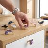 New Modern Cupboard Drawer Knobs Wardrobe Furniture Single Hole Door Handle Simple Personality Children Room Bedside Table Knobs