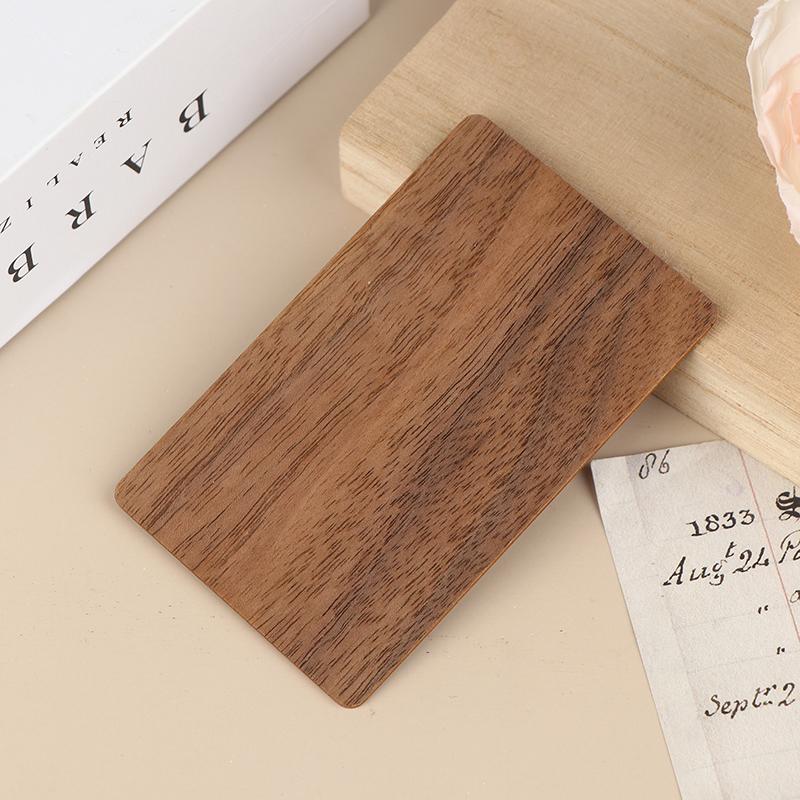 Wooden Blank Nfc Card 13.56Mhz Rfid Tag 504Bytes 215Ntag Chip Membership Contactless Social Recognition Lasercard