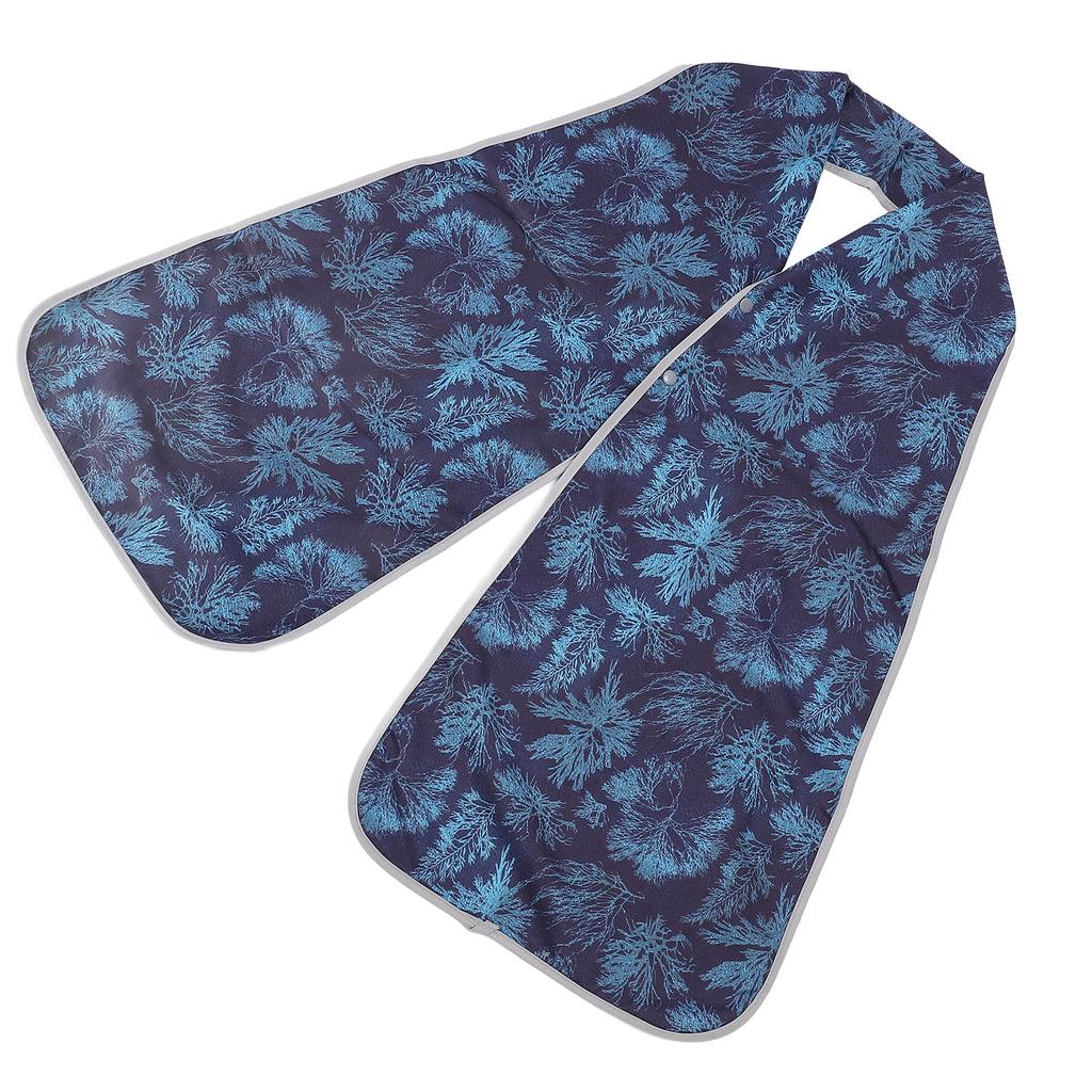 Reversible Adult Bib Oil and Dirt Proof Adult Bib Scarf Elderly Dining Clothing Protector for