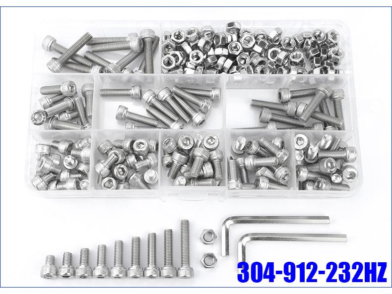 DIN912 304 Stainless Steel Hex Socket Head Cap Screws