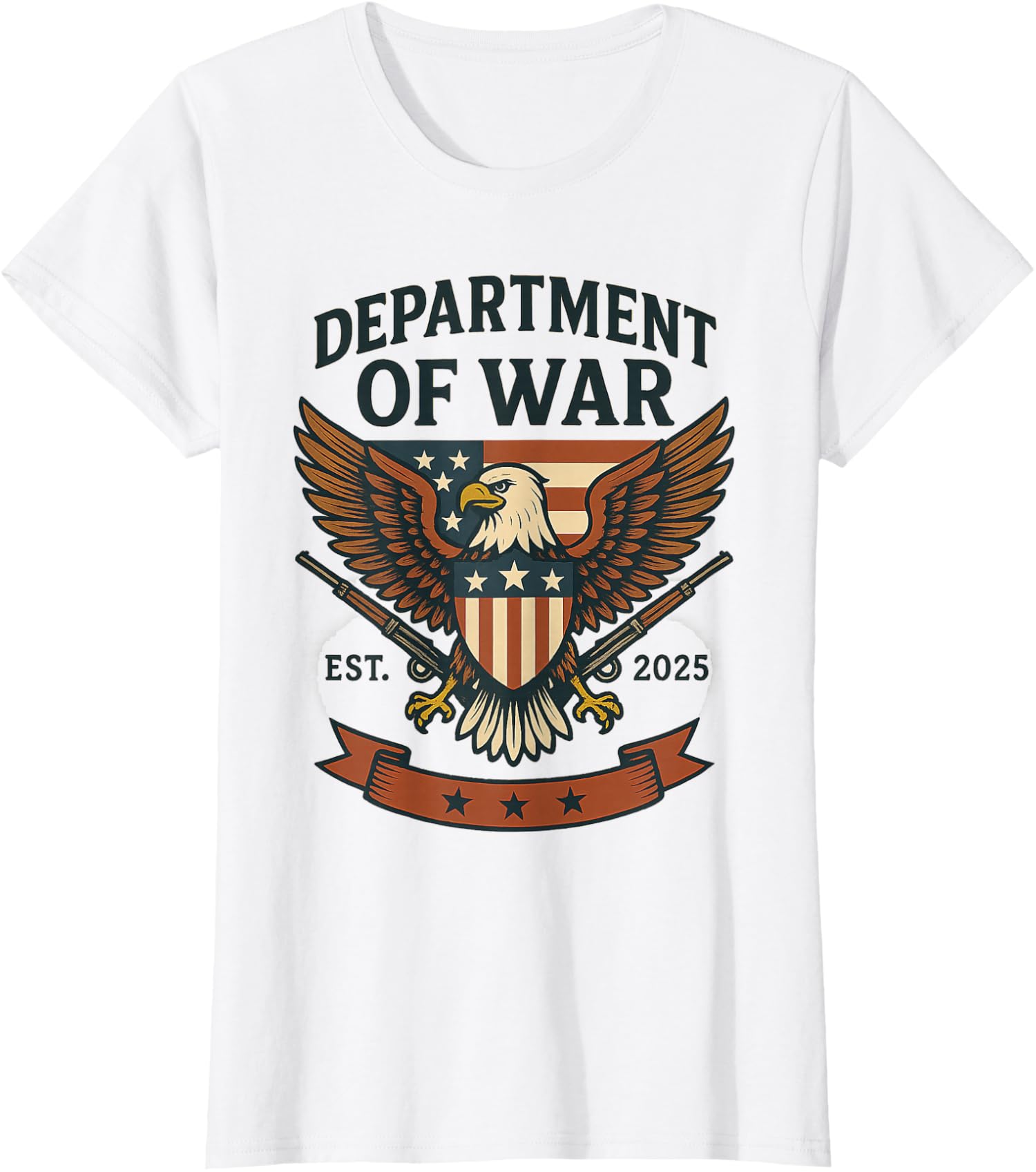 Department of War Established 2025 DOW Ladies  Crewneck T-Shirt Unisex T-Shirt XXXL