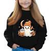 Halloween Day Girls Round Neck Pullovers For Kids Printed Baby Tops