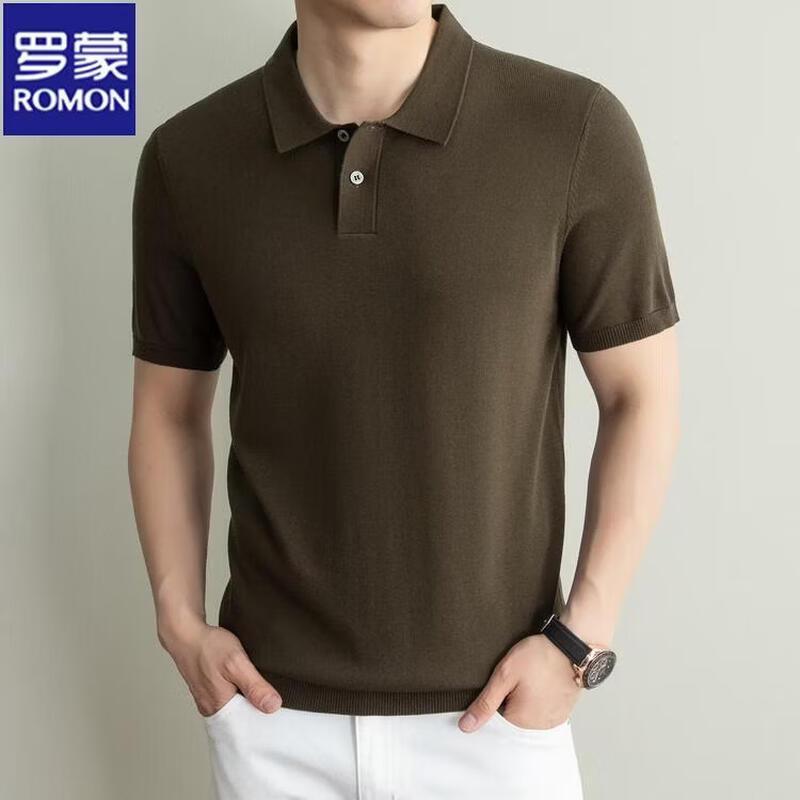 

ROMON Men s Summer Cooling Knit Polo Shirt L
