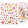 1 Sheet Spring Pink Flower Adhesive Nail Sticker Cherry Blossom Peach Blossom Nail Decal Nail Art Decoration