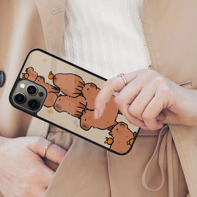 Cute Capybara Funny Magnetic Phone Case For APPLE iPhone 17 Air 16 14 13 12 Pro Max 15 Plus Wireless Charge With MagSafe Cover