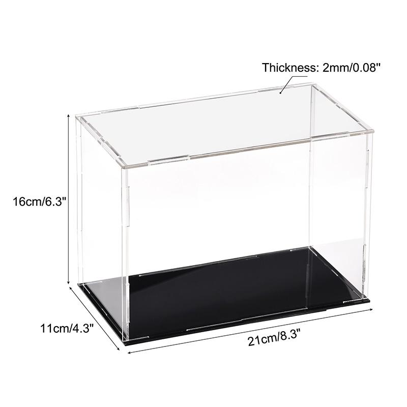 Clear Acrylic Display Case Box Dustproof Storage Countertop Box Protection Showcase Cube Figures Collectibles Model Toy Show Box