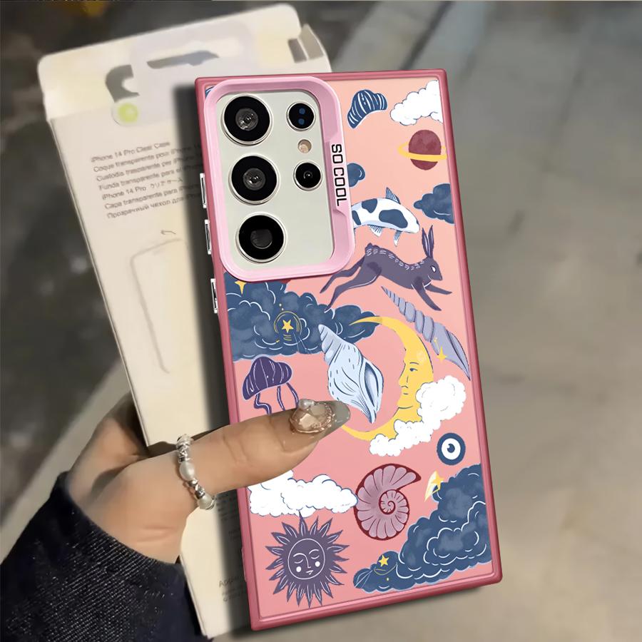 

Чехол для Samsung Galaxy S25 Note 20 Ultra S23 Ultra S25Edge S21 S22 S20 Plus S23 S24 FE Чехол для телефона Странные узоры Galaxy S25 Ultra