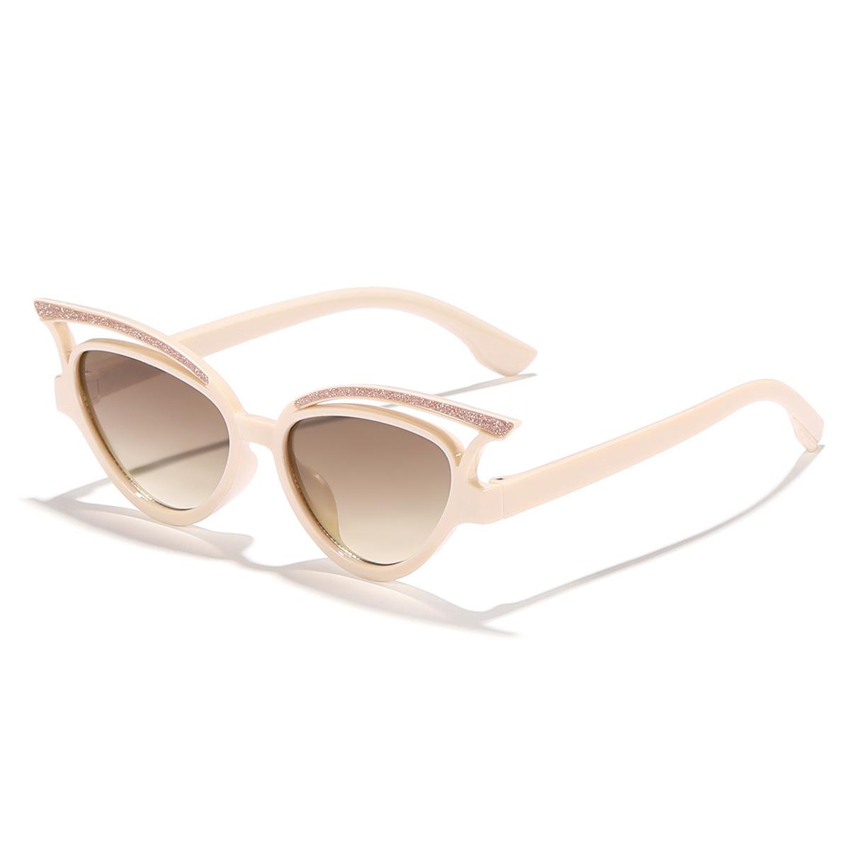 

Children s New Candy Color Hollow Out Shiny Cat Eye Boys And Girls Fashion Street Shooting Must-Have Sunshade Sunglasses