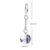 Clover Keychain Luminescent Four Leaf Clover Glass Ball Double Side Metal Pendant Keychain Lucky Jewelry Gift