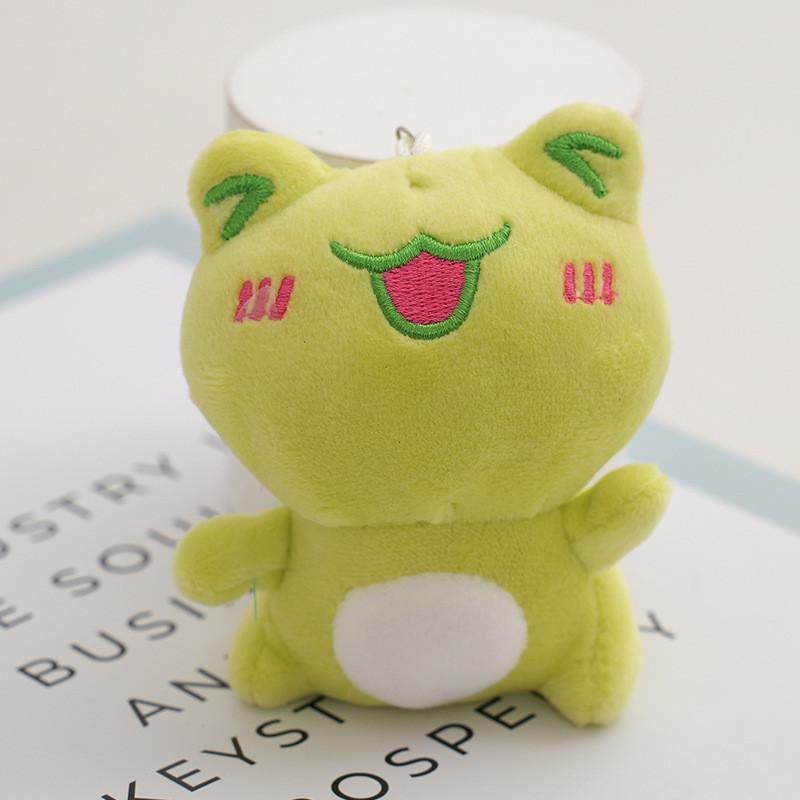 Adorable Plush Frog Keychain Toy With Customizable Clothing And Accessories For Kids
