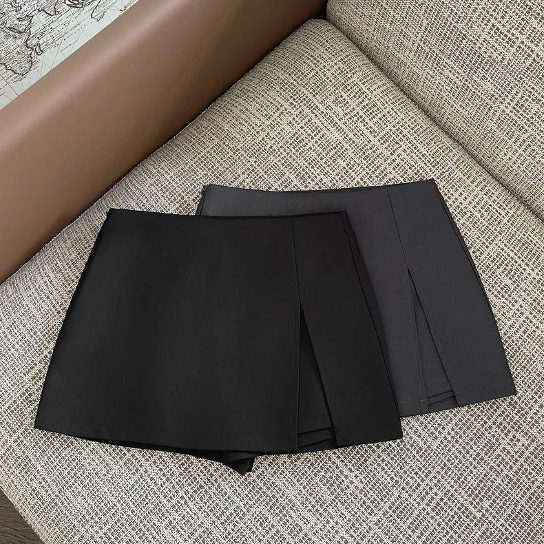 2025 Women's High-Waisted Slit A-Line Suit Skirt - Slim, Hip-Hugging, Anti-Exposure Design