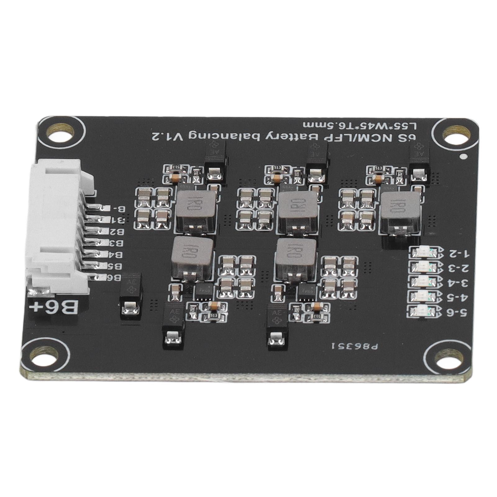 

Балансувальна плата для акумулятора 6S Індуктивний активний еквалайзер з низьким енергоспоживанням з кабелем і світлодіодом