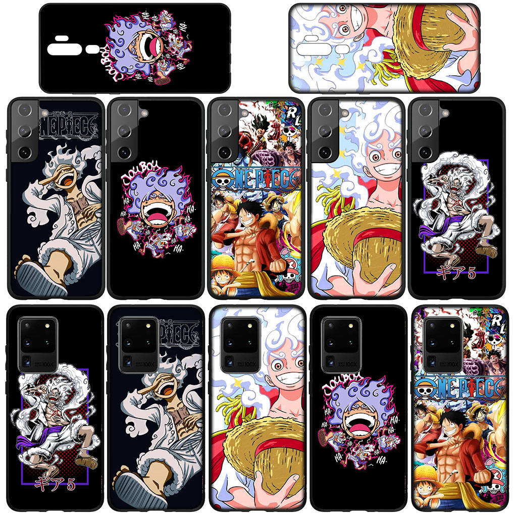Case for Samsung Galaxy S25 S24 S23 iPhone 16 15 Xiaomi Redmi Note 14 13 12 16E 8 X 11 Pro Max XR OPPO Moto Huawei Comics Luffy Gear 5 One Piece Cover