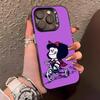 Anime M-Mafalda Phone Case For IPhone17 Air 16 15 14 Plus 13 12 11 Pro XS Max Silver Black Bumper Case