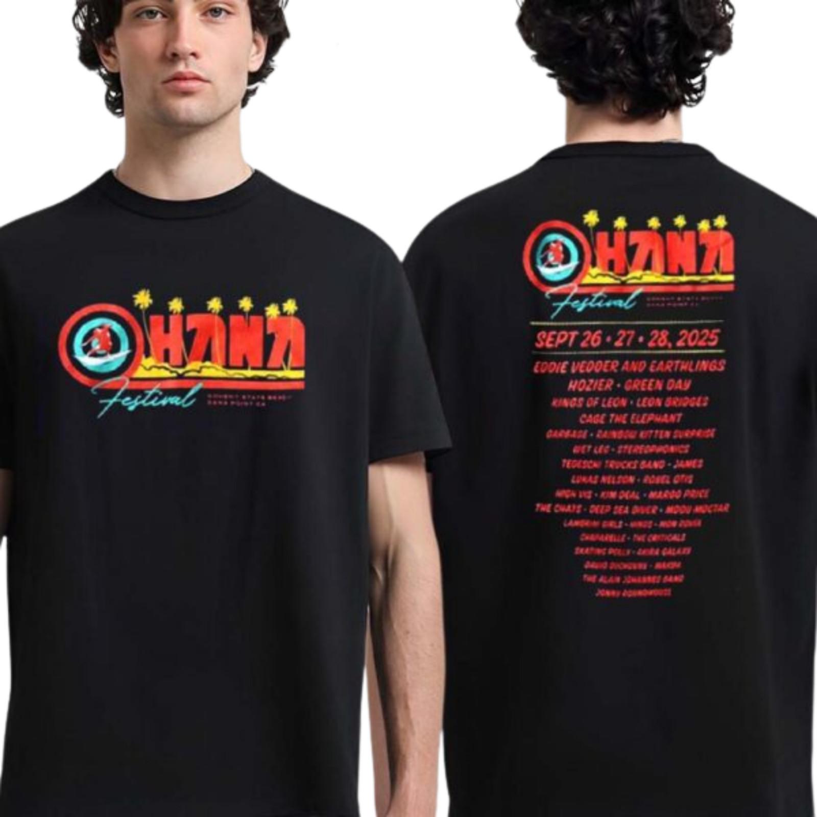 Ohana Festival 2026 Dana Point CA Doheny State Beach Surf 7OS T-Shirt XXL