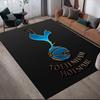 Spurs Flannel Printed Carpet, Home Sofa Decoration for Living Room & Bedroom, Non‑Slip Play Flannel Floor Mat for Game Room