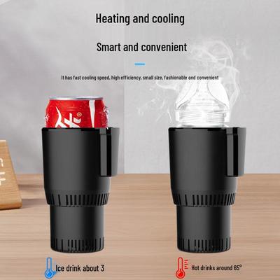 Přenosný vyhřívací a chladicí hrnek do auta, 12V/24V, Mini lednička s konstantní teplotou