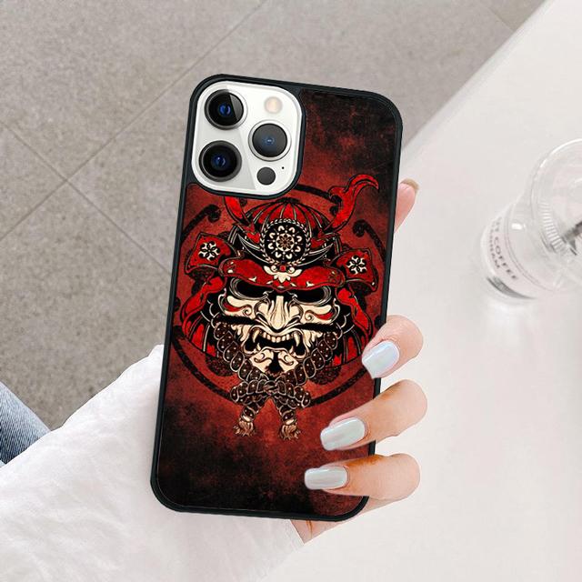 Japanese Hannya Mask Coque Shell For iPhone 17 Air 15 16 Pro Max 14 13 12 11 Pro Max Plus Phone Case Cover