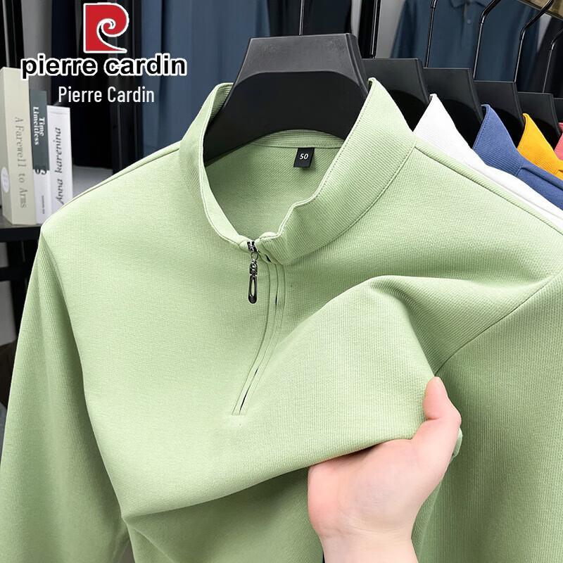 Pierre Cardin Men's Half-Zip Long Sleeve T-Shirt