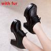 8cm Small Size 32-43 British Style Deep Mouth Thick Platform Shoes Women Oxfords Fall 2025 Block High Heels Shoes Office Dress