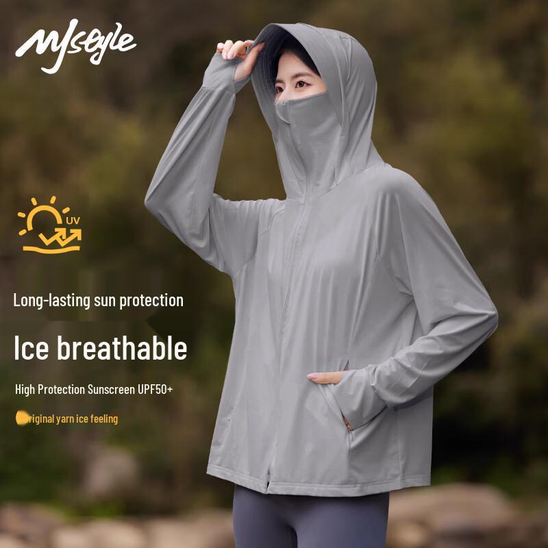 MJ STYLE Women s UPF50+ Ice Silk Sun Protection Top S