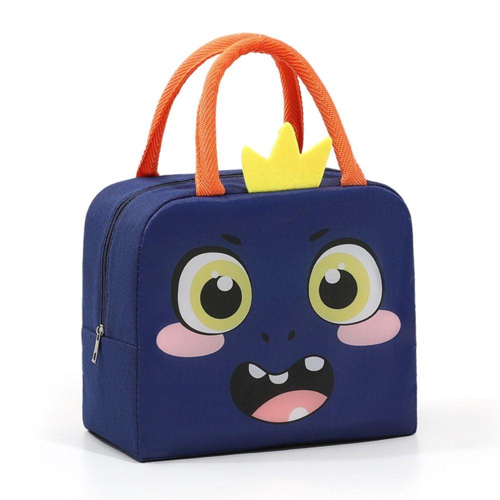 Oxford Cloth Cartoon Stereoscopic Lunch Bag Thermal Bag Portable Tote Food Small Cooler Bag Thermal Lunch Box Accessories