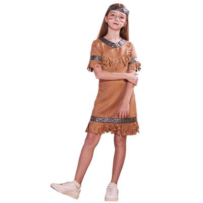 Dívčí kostým indiánky Indiánský maškarní kostým Halloweenská párty Cosplay outfit
