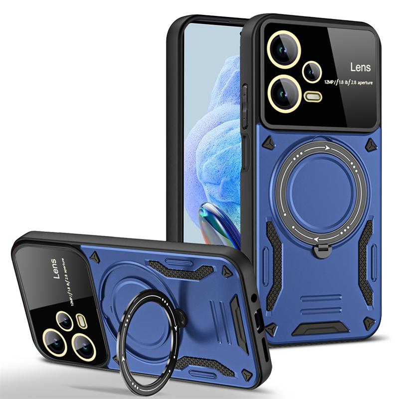 For Poco X5 Pro 5G Case Car Magnetic Holder Ring Phone Case For Pocox5pro Poko Little X5pro X 5 Pro 5X X5 Lens Armor Back Cover
