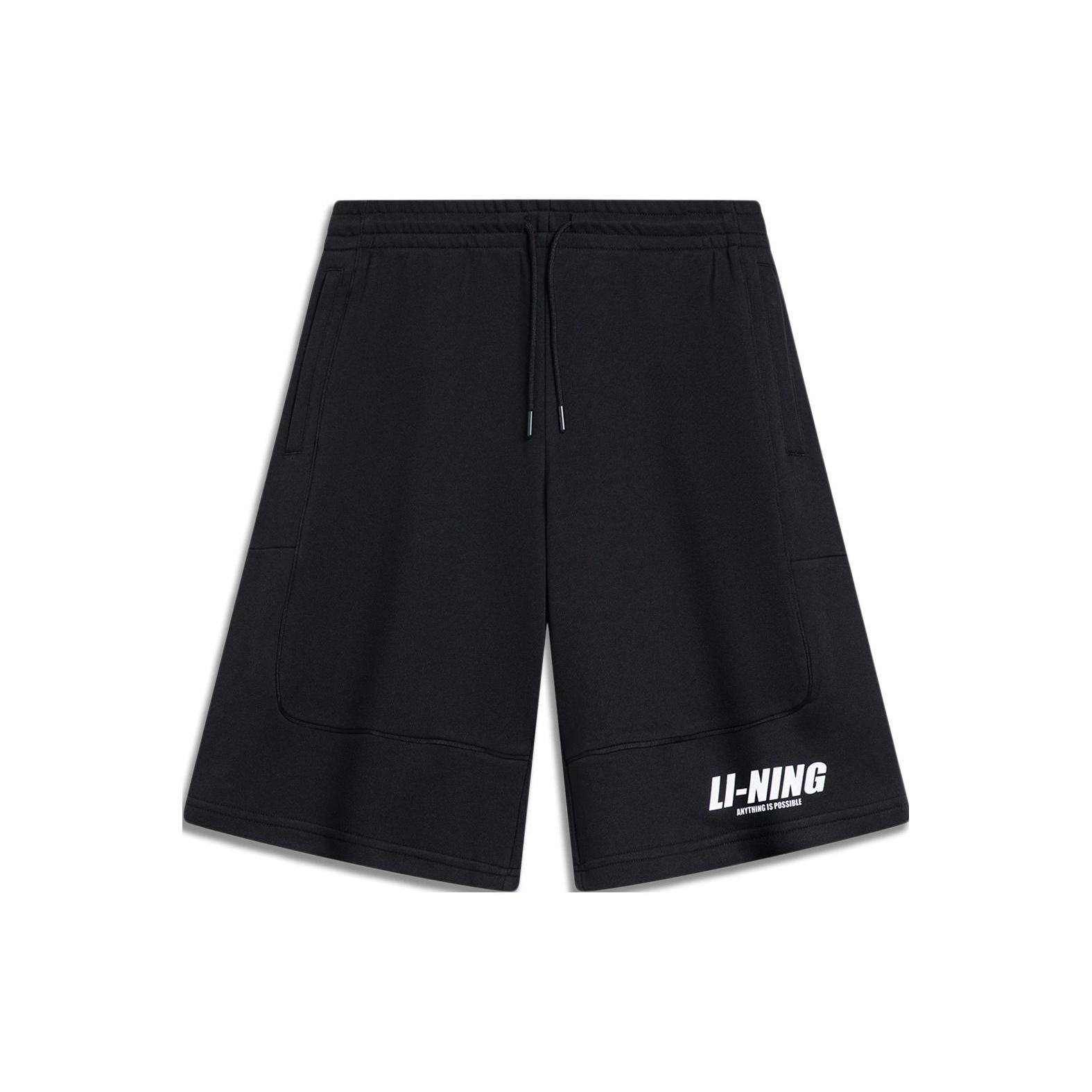 Li Ning Sports Fashion Collection Sports Shorts Men s Black AKST599-4 L