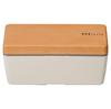 Masakazu NH Style Wood Grain BC Lunch 27309 Box, Ivory, Small,