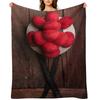 Bollenhut In Front of a Rustic Wooden Wall Throw Blanket Designers Beautifuls Retros Decorative Sofa Blankets
