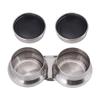 Stainless Steel Large Double   Cup Oil Paint Megilp Turpentine Solvent Container with Lid