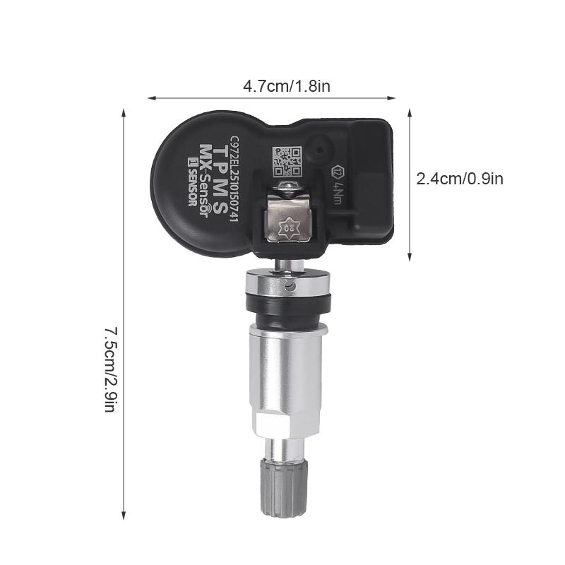 Front/Rear Left Right MX-Sensor 315 & 433MHz Programmable TPMS Universal Tire pressure Sensor 2 In 1 MX Sensor Monitor Sensor