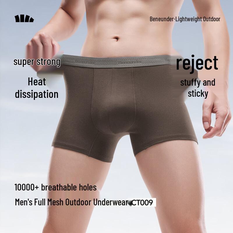 Beneath the Banana Men's Breathable Mesh Cotton Boxer Briefs