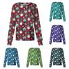 Women Long Sleeve Pattern Pocket Working Stand-up Collar Single-breasted Protective Overalls Cardigan Jacket Top