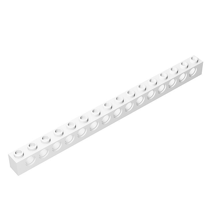 Rainbow Pig MOC Parts 3703 Brick 1 x 16 with 15 Holes DIY Compatible Assmble Building Blocks Particle Kid Brain Toys
