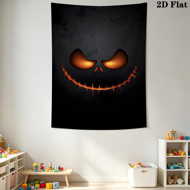 Jack Skellington'S Halloween Adventure Tapestry Fashion Print Wallmounted Background Cloth Atmospheric Background Cloth