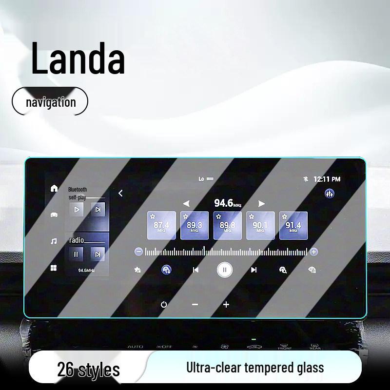 Toyota Frontlander Console Screen Protector: Compatible with 26 Models, Tempered Film for Navigation and Display Screens