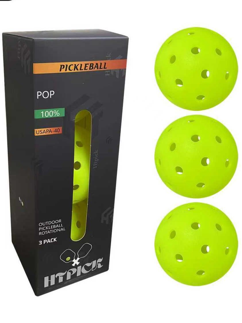 PE Professional Rotomolded Pickleball - 40-Hole Tournament Grade Outdoor Ball