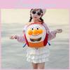 Cartoonanpanman Kids Backpack With Breathable Nylon And Plush Elements For Preschool Children