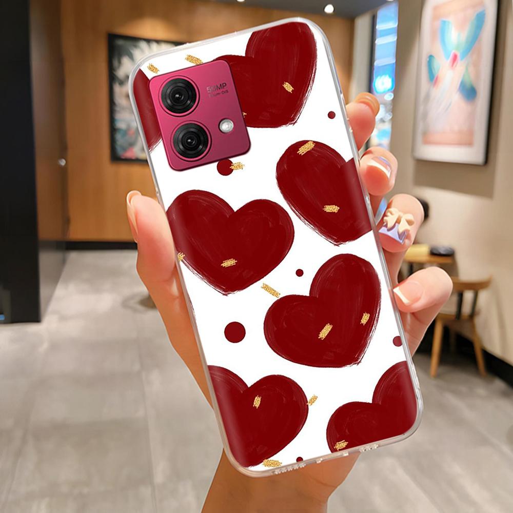 Für Moto G84 Hülle Mode Niedliche Cartoon Rückseite Für Motorola Moto G84 Handy Silikon Hüllen 6,8 Zoll MotoG84 Schutz Fundas