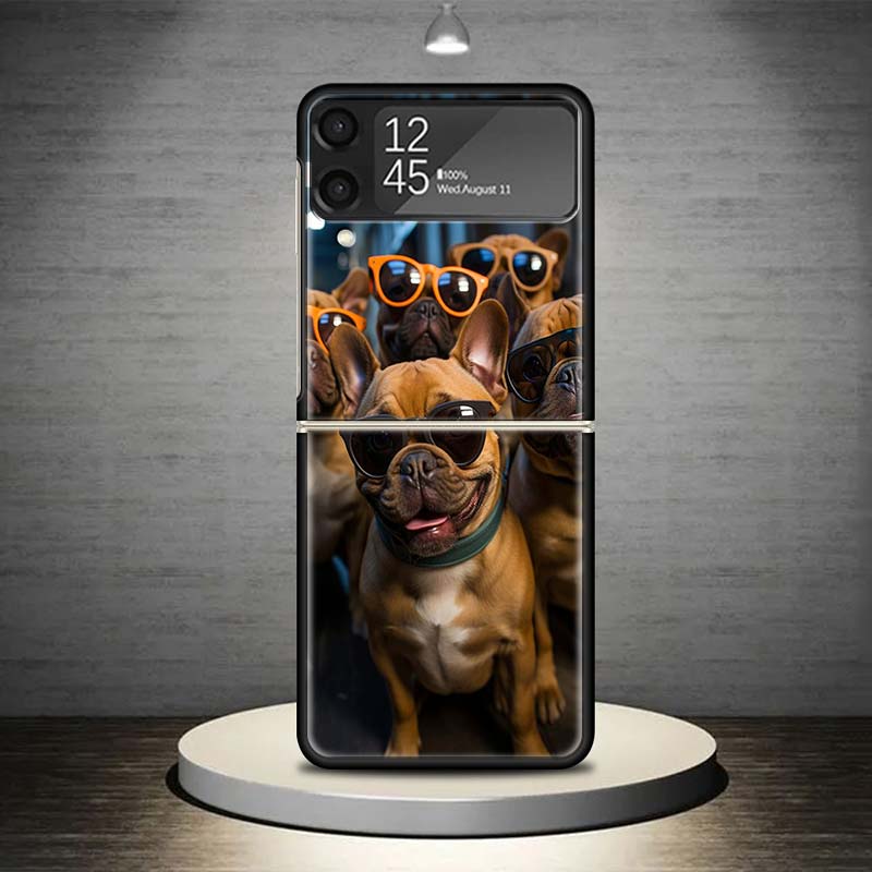 

Funny Selfie Dogs Group Phone Case For Samsung Galaxy Z Flip 7 6 5 4 3 5G Cover ZFlip7 ZFlip6 ZFlip4 ZFlip5 ZFlip3 Coque Fundas Samsung Z Flip 7