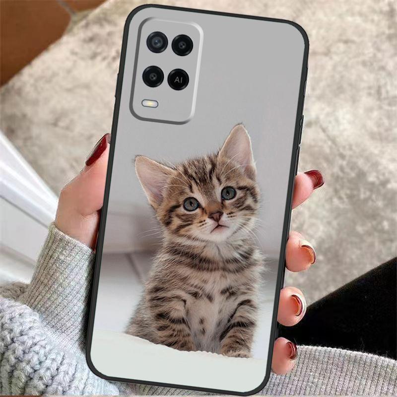 Kitted Cats Cute Case For Oppo A38 A74 A94 A54 A18 A58 A78 A98 A80 A60 A40 A96 A76 A16 A15 A17 A57 A77 A5 Pro